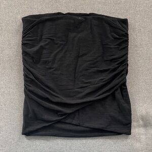 JAMES PERSE Wrap front Ruched Mini skirt